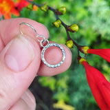 Sterling Silver Textured Circles- Small