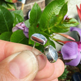 Moonstone and Sterling Silver "Mismatched" Post Earrings