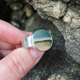 Polychrome Jasper and Sterling Silver Ring