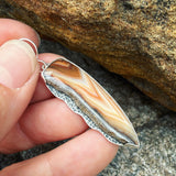 Sumatran Agate and Sterling Silver Earrings