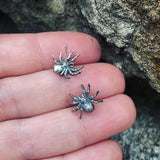 Sterling Silver Tarantula Post Earrings