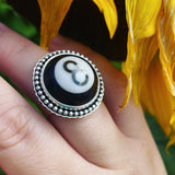 8-Ball and Sterling Silver Ring