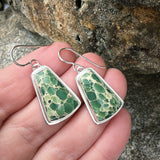 Variscite and Sterling Silver Earrings