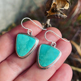Kingman Turquoise and Sterling Silver Earrings