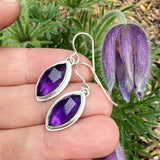 Amethyst and Sterling Silver Earrings