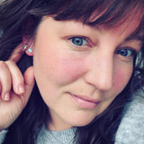 Moonstone and Sterling Silver Studs