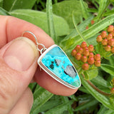 Chrysocolla and Sterling Silver Earrings