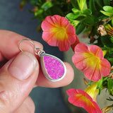 Cobalto Calcite and Sterling Silver Earrings