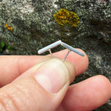 Sterling Silver Rectangle Post-Small