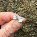 Moonstone and Sterling Silver Studs