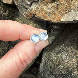 Moonstone and Sterling Silver Studs