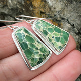 Variscite and Sterling Silver Earrings