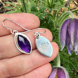 Amethyst and Sterling Silver Earrings