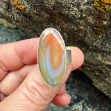 Queensland Agate and Sterling Silver Ring