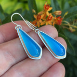 Ice Agate and Sterling Silver Earrings