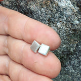 Sterling Silver Small Square Posts