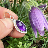 Amethyst and Sterling Silver Earrings