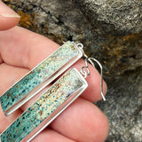 Morning Dew Jasper and Sterling Silver Earrings