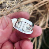 Dendritic Agate and Sterling Silver Ring