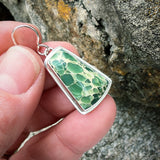 Variscite and Sterling Silver Earrings