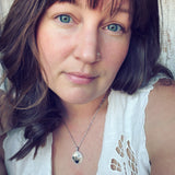 Dendritic Agate and Sterling Silver Pendant