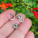 Sterling Silver Textured Circles- Small