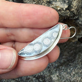 Orbicular Agate and Sterling Silver Earrings