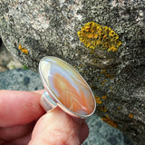 Queensland Agate and Sterling Silver Ring