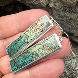 Morning Dew Jasper and Sterling Silver Earrings