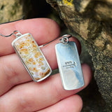 Orbicular Jasper and Sterling Silver Earrings