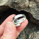 Teal Kyanite and Sterling Silver Ring