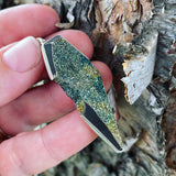 Rainbow Pyrite and Sterling Silver Pendant