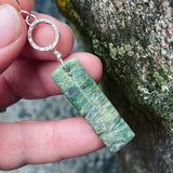 Seafoam Green Fuchsite and Sterling Silver earrings