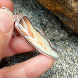 Sumatran Agate and Sterling Silver Earrings