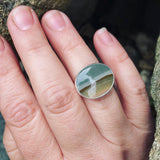 Polychrome Jasper and Sterling Silver Ring