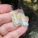 Orbicular Jasper and Sterling Silver Earrings