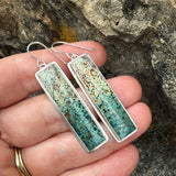 Morning Dew Jasper and Sterling Silver Earrings