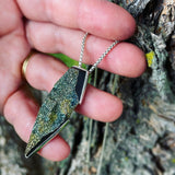 Rainbow Pyrite and Sterling Silver Pendant