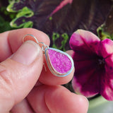 Cobalto Calcite and Sterling Silver Earrings