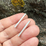 Sterling Silver Rectangle Post-Medium