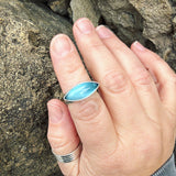 Blue Topaz and Sterling Silver Ring