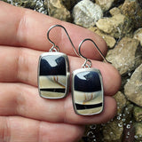 Fryite and Sterling Silver Earrings