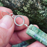 Seafoam Green Fuchsite and Sterling Silver earrings