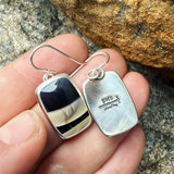 Fryite and Sterling Silver Earrings
