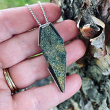 Rainbow Pyrite and Sterling Silver Pendant