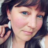 Orbicular Agate and Sterling Silver Earrings