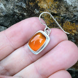 Honeycomb Chalcedony and Sterling Silver Earrings