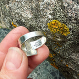 Dendritic Agate and Sterling Silver Ring