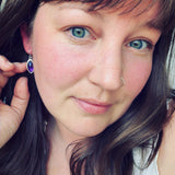 Amethyst and Sterling Silver Earrings