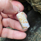 Orbicular Jasper and Sterling Silver Earrings